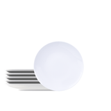 Tramontina Juego de Platos de Postre en Porcelana Leonora 19 cm 6 unidades