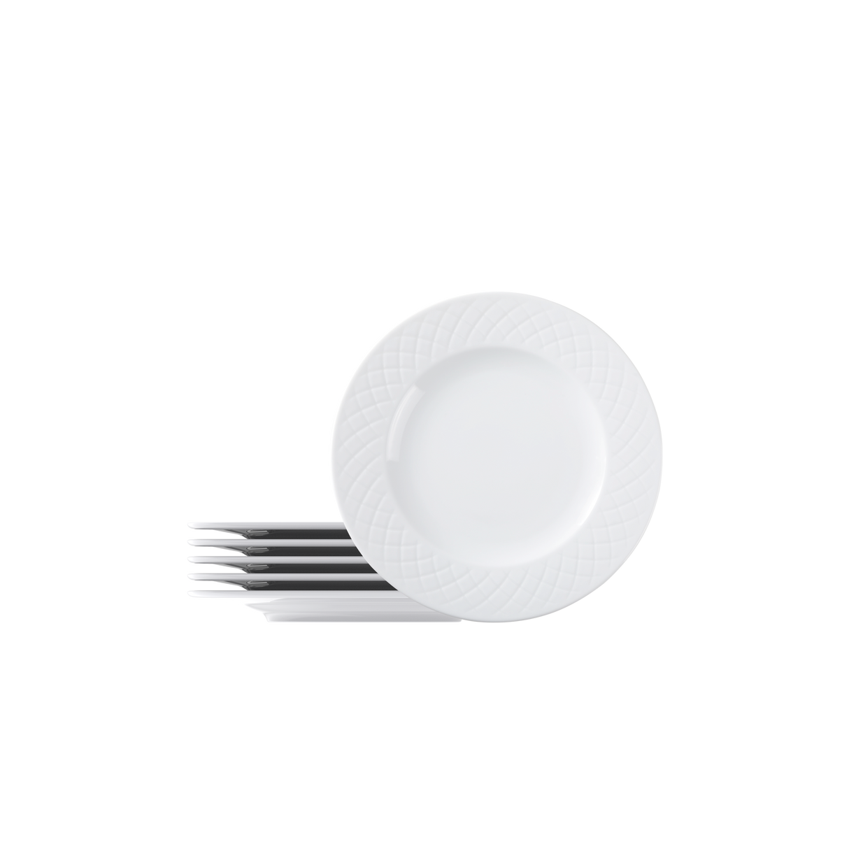 Tramontina Juego de Platos Postre de Porcelana Ingrid 21 cm 6 unidades