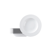 Tramontina Juego de Platos Hondos de porcelana Ingrid 23 cm 6 unidades