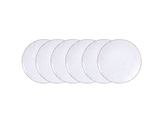 Tramontina Juego de Platos de Postre Rústico Marrón en Porcelana 21 cm 6 Piezas