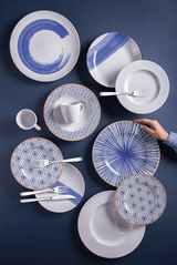 Tramontina Juego de Platos Hondo porcelana Soho 22 cm 6 piezas
