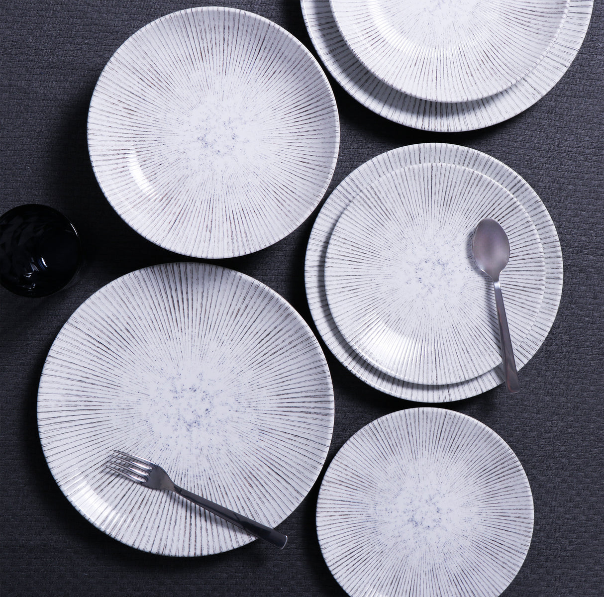 Tramontina Plato Postre Diamantina MaxForce en Porcelana 23 cm 12 unidades