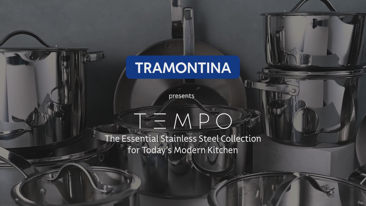 Tramontina Sartén de Acero Inoxidable Fondo Triple Tempo 25 cm