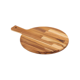 Tramontina Tabla de cortar redonda para Pizza Madera Teca Kitchen 40 x 28 cm
