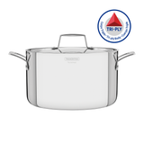Tramontina Cacerola Honda Tri-Ply Grano de Acero Inoxidable 24 cm